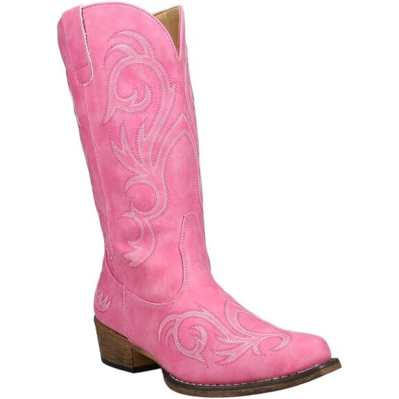 womens Riley Scroll Western Boot - Picture 2 of 5